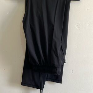 Zyia black satin pants/joggers